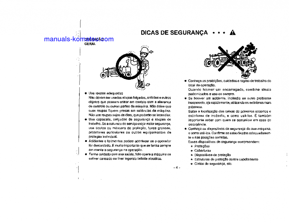 Protected: GD511A-1(JPN) S/N 10243-UP Operation manual (Portuguese)
