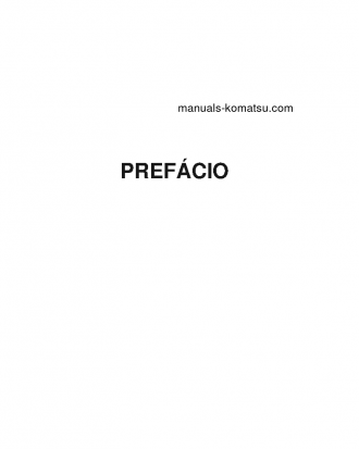 PC600-8(JPN) S/N 30001-UP Operation manual (Portuguese)