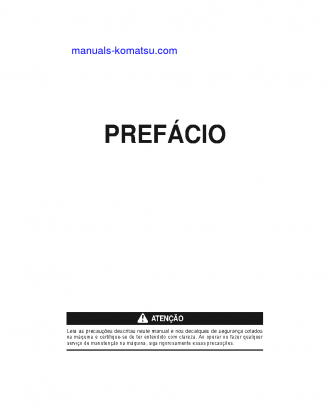 PC55MR-3(JPN) S/N 15001-UP Operation manual (Portuguese)