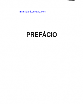 PC300-8(JPN) S/N 60001-UP Operation manual (Portuguese)