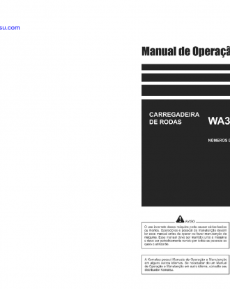 WA320-5(BRA) S/N B10230-UP Operation manual (Portuguese)