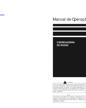 WA320-6(BRA) S/N B20001-UP Operation manual (Portuguese)