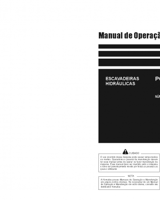 PC160LC-8(BRA) S/N B30001-UP Operation manual (Portuguese)