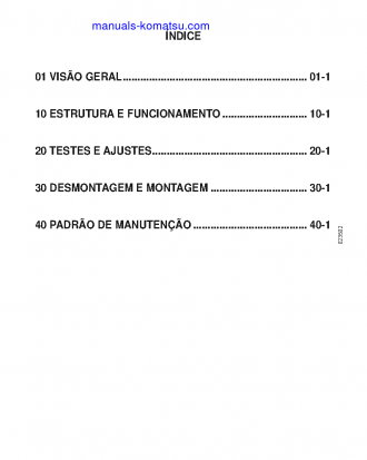 GD825A-2(JPN) S/N 10001-UP Shop (repair) manual (Portuguese)