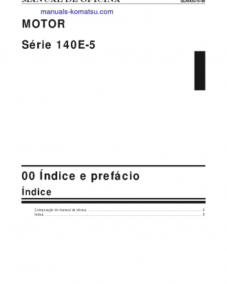 SAA6D140E-5(JPN) Shop (repair) manual (Portuguese)