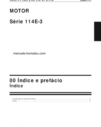 114E-3 SERIES(JPN) Shop (repair) manual (Portuguese)