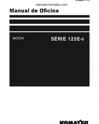 125E-5 SERIES(JPN) Shop (repair) manual (Portuguese)