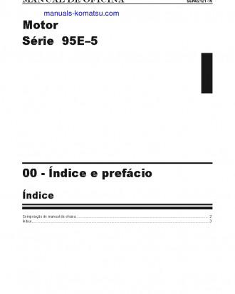 95E-5 SERIES(JPN) Shop (repair) manual (Portuguese)
