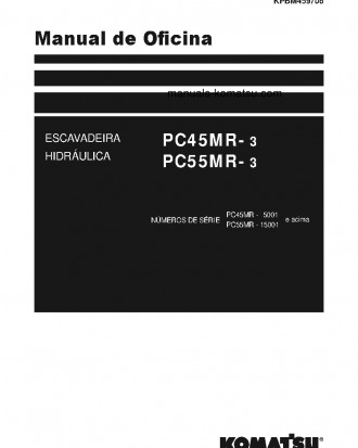 PC55MR-3(JPN) S/N 15001-UP Shop (repair) manual (Portuguese)