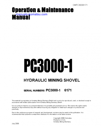 PC3000-1(DEU) S/N 06171 Operation manual (English)