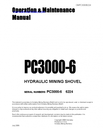 PC3000-6(DEU) S/N 06224 Operation manual (English)