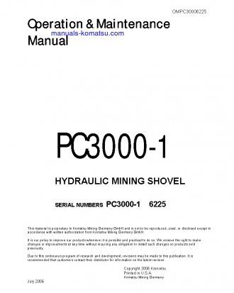 PC3000-1(DEU) S/N 06225 Operation manual (English)