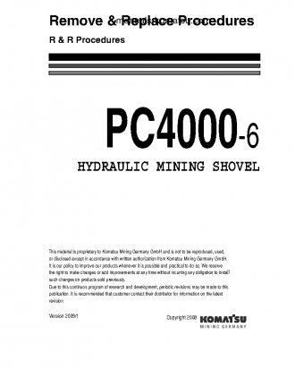 PC4000-6(DEU) S/N - Shop (repair) manual (English)