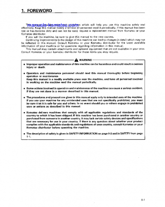 D275A-2(JPN) S/N 10127-10301 Operation manual (English)