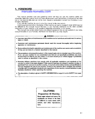 WA320-3(JPN) S/N 50001-UP Operation manual (English)