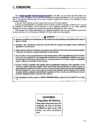 WA700-3(JPN) S/N 50001-50009 Operation manual (English)