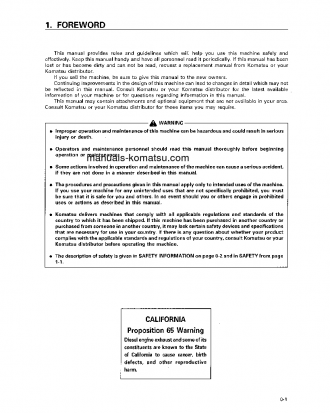 PC200-6(THA)-B S/N C10568-C10780 Operation manual (English)