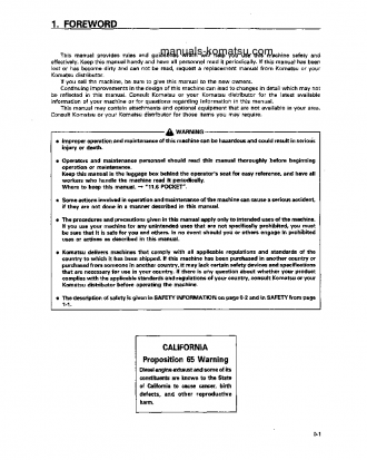 PC1800-6(JPN) S/N 10001-10010 Operation manual (English)
