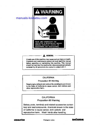 PC200LC-6(THA)-A S/N C30092-UP Operation manual (English)