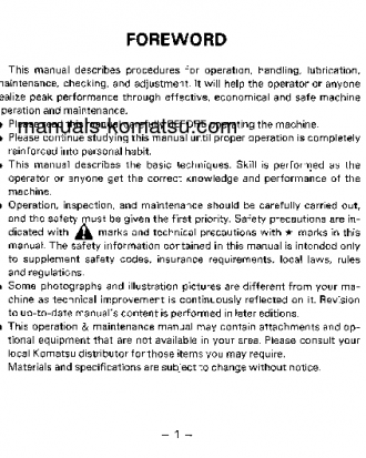 HD785-3(JPN) S/N 2001-2268 Operation manual (English)