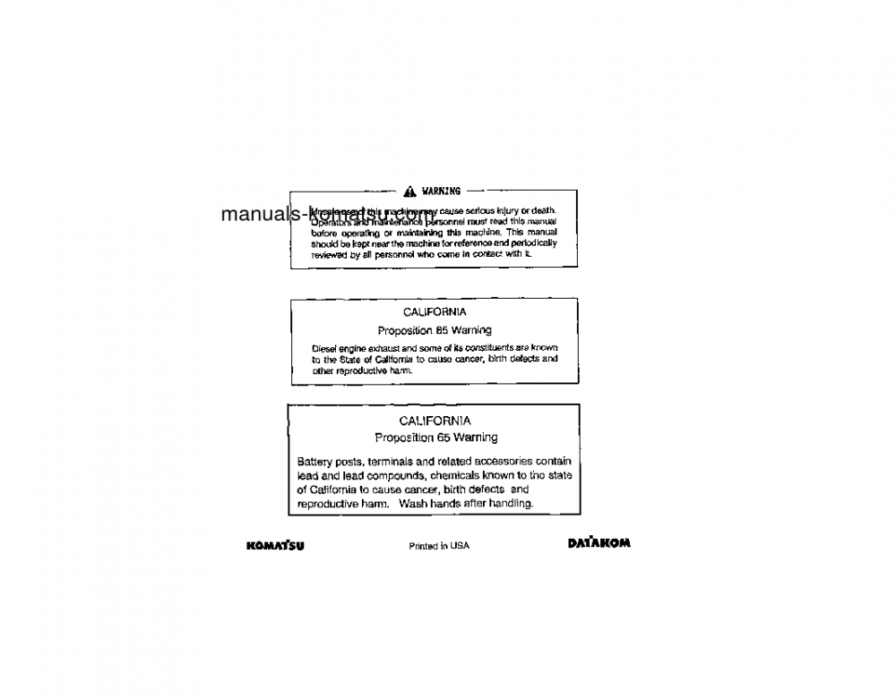 WA380-1(JPN)-LC S/N A45001-UP Operation manual (English)