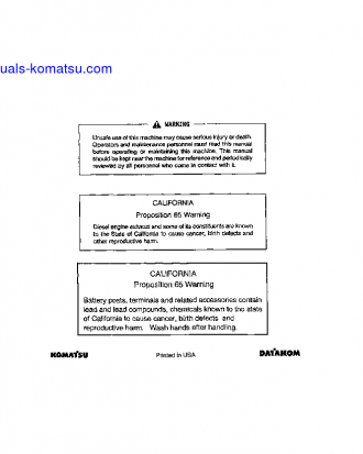 WA380-1(JPN)-LC S/N A45001-UP Operation manual (English)