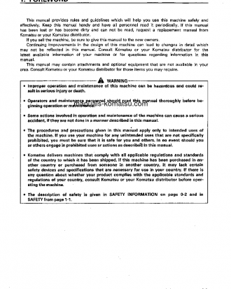 D65EX-12(JPN)-TRIMMING DOZER FOR CHINA S/N 60001-UP Operation manual (English)