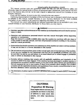 D155A-3(JPN)-FOR EU S/N 60272-UP Operation manual (English)