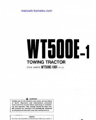 WT500E-1(JPN) S/N 1001-UP Operation manual (English)