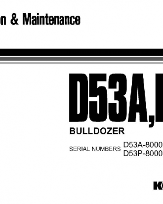 D53A-17(JPN) S/N 80001-82726 Operation manual (English)