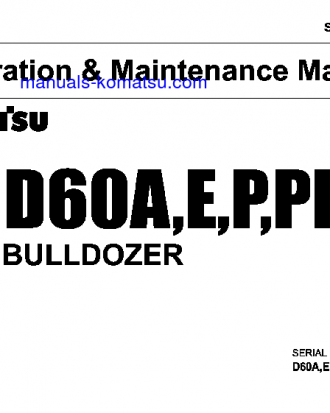 D60A-8(JPN) S/N 45001-UP Operation manual (English)