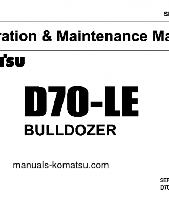 D70LE-8(JPN) S/N 46438-UP Operation manual (English)