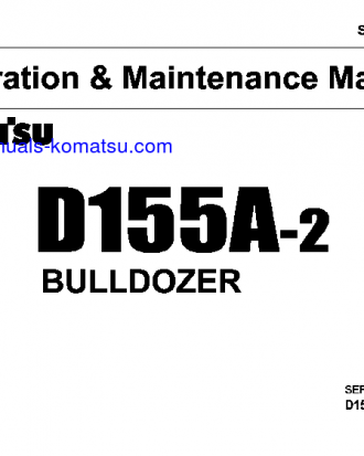 D155A-2(JPN) S/N 51505-52324 Operation manual (English)