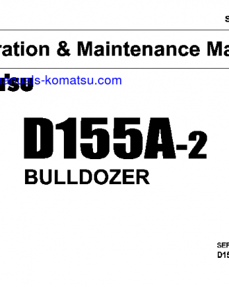 D155A-2(JPN) S/N 52345-53134 Operation manual (English)