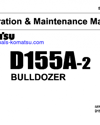 D155A-2(JPN) S/N 53135-UP Operation manual (English)