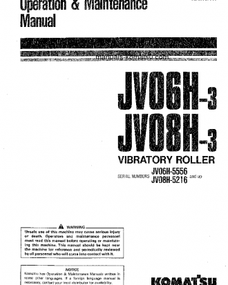 JV08H-3(JPN) S/N 5216-UP Operation manual (English)