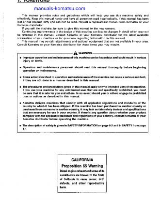 WA600-3(JPN) S/N 50001-50127 Operation manual (English)