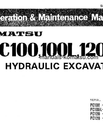 PC100L-3(JPN) S/N 12200-UP Operation manual (English)