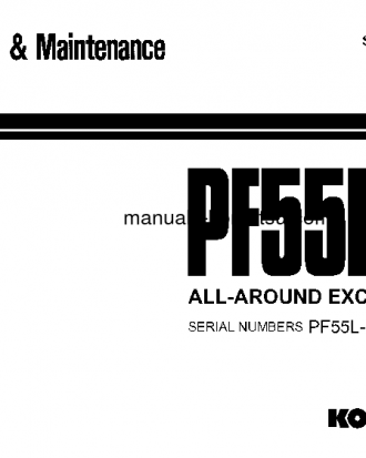 PF55L-1(JPN) S/N 10001-UP Operation manual (English)