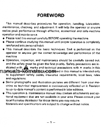 PF55L-1(JPN) S/N 10001-UP Operation manual (English)