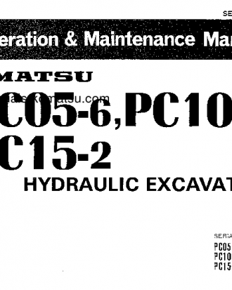 PC10-6(JPN) S/N 21446-UP Operation manual (English)