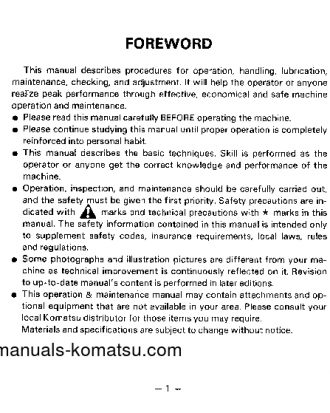 PC10-6(JPN) S/N 21446-UP Operation manual (English)