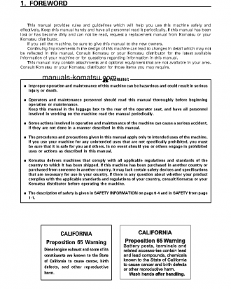 GD825A-2(JPN) S/N 12107-12115 Operation manual (English)