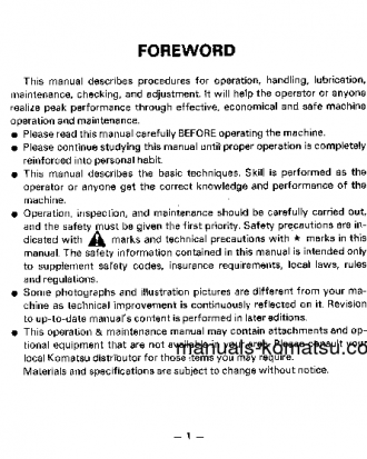 PC20-6(JPN) S/N 29360-UP Operation manual (English)