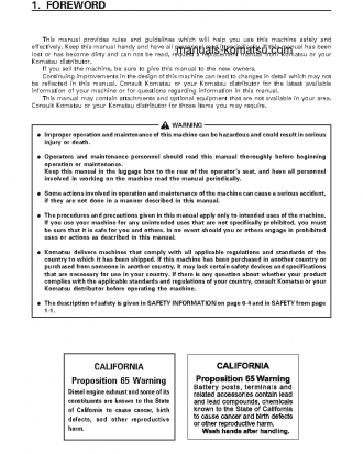 PC100-6(JPN) S/N 46200-UP Operation manual (English)