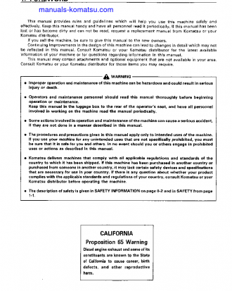 PC120-6(JPN)-EXCEL S/N 61626-UP Operation manual (English)