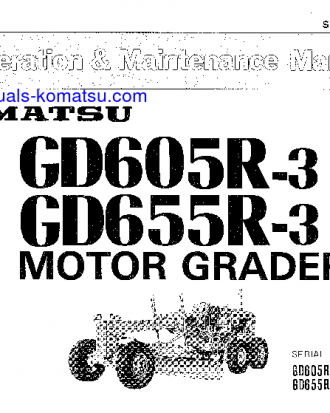 GD655R-3(JPN) S/N 44001-UP Operation manual (English)