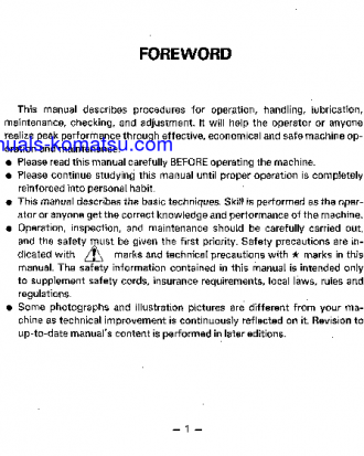 GD655R-3(JPN) S/N 44001-UP Operation manual (English)