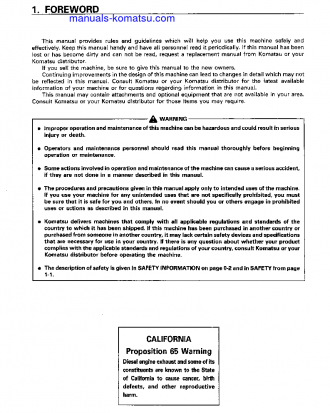 PC250-6(JPN) S/N 10021-UP Operation manual (English)