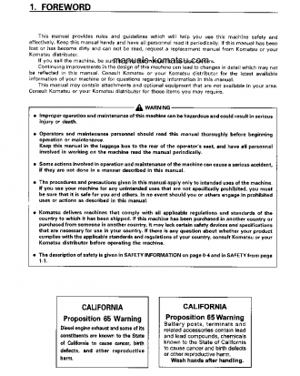 PC400-6(JPN) S/N 32448-UP Operation manual (English)